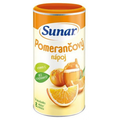 Sunar Rozpustný nápoj pomarančový 200 g, pomaranč