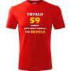 Červené tričko trvalo 59 rokov - darček k 59 narodeninám pre kamaráta S