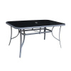 ST Leisure Equipment Stôl LEQ GREGORY Moonstone, sklo 5 mm, 150x90x70 cm