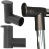 Rohový držiak/koncovka na vešiak, stojan na oblečenie, priemer 22 mm, pre rúrku, 2 kusy