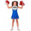 KOSTÝM ROZTLESKÁVAČKY MODRÝ, MALÝ KOSTÝM NA KARNEVAL, VEĽKOSŤ 140