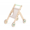 MamaToyz drevený hrací stolík a chodítko Trio Stroller 53 x 32 x 55 cm, prírodná MamaToyz