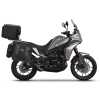 SHAD Kompletná sada sedlových brašní SHAD TERRA TR40 adventure a hliníkového kufra SHAD TERRA BLACK 55L, vrátane montážnej sady SHAD Moto Morini X-Cape 649