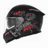 přilba N401 ZUMBI, NOX (černá matná,červená, vel. XL)