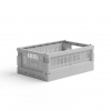 Made Crate Skladacia prepravka Misty Grey – mini