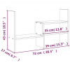 vidaXL Stojan na monitor medový (39-72)x17x43 cm masívna borovica - Hnedá - 113586-192343