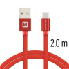 Swissten 71521306 USB - USB-C, 2m, červený