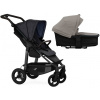 TFK Mono4 2v1 Premium Black Combi carrycot + Seat unit Nenafukovacie kolesá (s výplňou) Hlboká vanička Sand