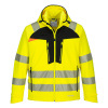 PORTWEST HI-VIS DX475 / Reflexná softshellová bunda - HV žltá/čierna XS