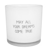 My Flame Lifestyle MY FLAME VONNÁ SVIEČKA - MAY ALL YOUR DREAMS COME TRUE - FRESH COTTON