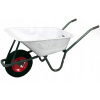 Stavebný záhradný vozík na fúriky 100L zelený 250KG (Stavebný záhradný vozík na fúriky 100L zelený 250KG)