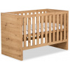 KLUPŚ AMELIA dubová detská postieľka so zábranou 120x60