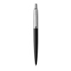 Guľôčkové pero, 0,7 mm, strieborný klip, bond street čierne telo pera, PARKER, Royal Jotter, modrá
