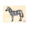 Viga Detské drevené puzzle s úchytmi Montessori Viga Zebra