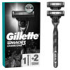 Gillette Mach3 Charcoal + 2 ks hlavic