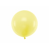 Party Okrúhly veľký balón 60 cm - svetlo žltý