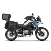 SHAD Kompletná sada sedlových brašní SHAD TERRA TR40 adventure a hliníkového kufra SHAD TERRA BLACK 55L, vrátane montážnej sady SHAD BMW F750 GS / F850 GS