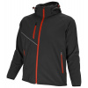 BENNON FORCE JACKET BLACK/RED / Softshellová bunda s odnímateľnou kapucňou - čierna / červená L