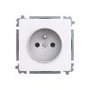 ABB CLASSIC Dvojzásuvka 5512-2249 B1 chráněná, 81x81 mm, jasně bílá, kompletní v blistru