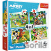 TREFL Mickey Mouse: Krásný den 4v1 35,48,54,70 dielov
