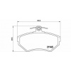 BREMBO Predné Brzdové platničky na kotúč 280mm - 8E0698151N