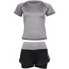 Merco Runner Short 2W fitness set sivá