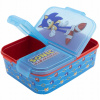 Stor delený plastový box na desiatu Ježko Sonic 40520