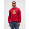 GAP Mikina Brannan Bear Logo VintageSoft Červená XL Červená Červená