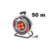 Predlžovací kábel na bubne 50 m 2,5mm čierny