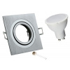 Bodové svetlá, bodové osvetlenie - ZESTAW OPRAWA HALOGENOWA ALUMINIUM + LED GU10 8W (Bodové svetlá, bodové osvetlenie - ZESTAW OPRAWA HALOGENOWA ALUMINIUM + LED GU10 8W)