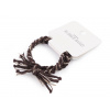 Gumičky do vlasů / náramky splétané sada Varianta: 4 hnědá tmavá, Balení: 1 karta