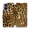 Flipové pouzdro Mobiwear - Realme C67 - VA33P Leopardí vzor (Knížkové flip pouzdro, obal, kryt na mobil Realme C67 - VA33P Leopardí vzor, materiál Umělá kůže + TPU - ochrana 360°, stojánek, silikonová
