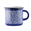 Štrbské Preso Smaltovaný HRNČOK SLOVENSKO Plnokvet modrý