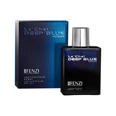 J FENZI Le'Chel Deep Blue Man Toaletná voda 100ml, (Alternativa toaletnej vody Chanel Bleu de Chanel) pre mužov