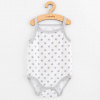 Dojčenské body bez rukávov New Baby Classic II hviezdičky šedé dievča Sivá 56 (0-3m)