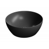 GSI PURA COLOR PURA keramické umývadlo na dosku, Ø 42cm, čierna mat 885126
