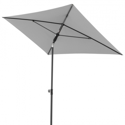 Doppler ACTIVE 200 x 120 cm - obdĺžnikový slnečník so stredovou nohou šedá (kód farby 827)