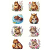 CUKROWY TLAČ Jedlý obrázok na tortu KAPYBARA CAPYBARA + MENO POSTAVY 564