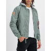 ALPHA INDUSTRIES Bunda MA-1 TT Hood Custom - dusty green (126117/680) Veľkosť: S/Regular
