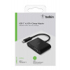 Belkin USB-C adaptér na VGA + 60W napájení, černá