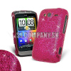 Zadný kryt HTC WildFire S – Glitter – tmavo-ružová