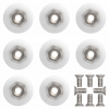 8X KOLIESKO KOČÍK LOŽISKO ROLKA KOLIESKA NA SPRCHOVÝ KÚT SADA 20 MM