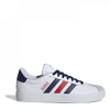 adidas VL Court 3.0 Shoes Mens White/Navy/Red 9 (43.3)