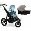 TFK ProA 2v1 Blue Dual Color Combi carrycot + Seat unit Hlboká vanička Sand