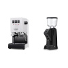 Gaggia New Classic EVO BC, white + Eureka Nadir 65 Touch, black