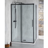 Polysan ALTIS LINE BLACK obdĺžnikový sprchový kút 150x100 cm sklo Číre Posuvné dv. L/P SPH AL4212BAL6112B