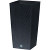 PROSPERPLAST | Květináč RATO SQUARE, vklad - antracit 26,5 cm 01930