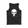 DRAGOWA pánske tielko punisher, čierna 160g/m2 - XL