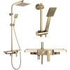 REA Bravo Sprchová súprava, brush gold (REA-P4121)