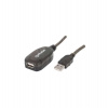MANHATTAN USB kábel 2.0 A-A, aktívne predĺženie 20 m, možnosť reťazenia (150958)
